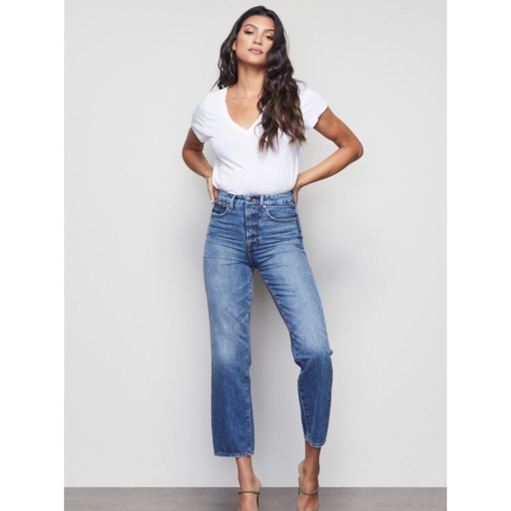 Good American denim high waisted jeans